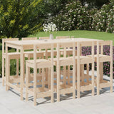 vidaXL 9-piece Bar Set Solid Pinewood