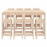 vidaXL 9-piece Bar Set Solid Pinewood