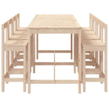 vidaXL 9-piece Bar Set Solid Pinewood
