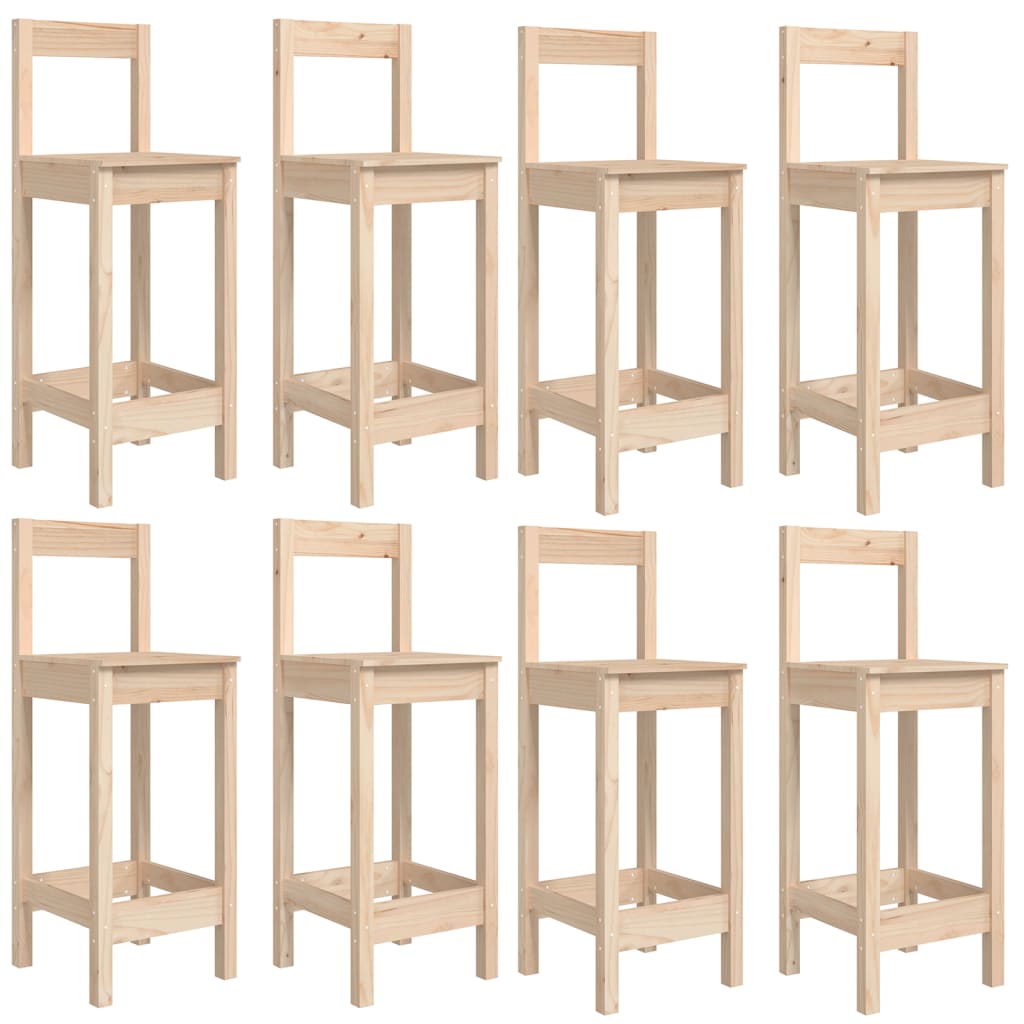 vidaXL 9-piece Bar Set Solid Pinewood
