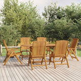 vidaXL 5-delige Tuinset massief teakhout