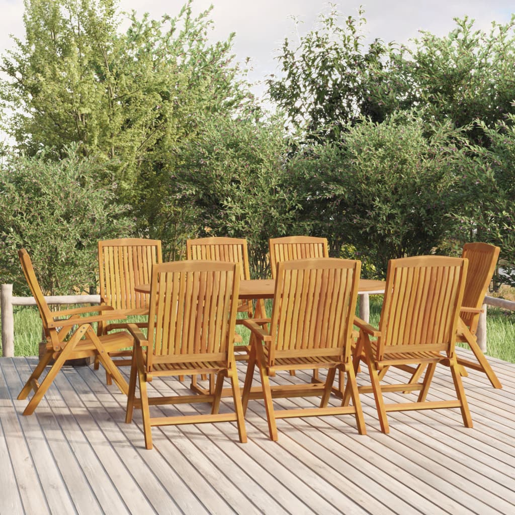 vidaXL 5-delige Tuinset massief teakhout