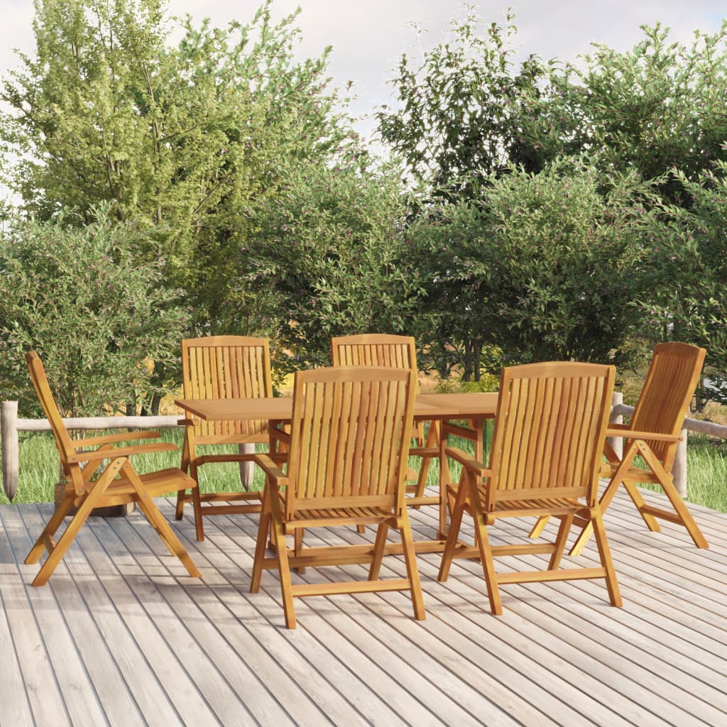 vidaXL 5-delige Tuinset massief teakhout