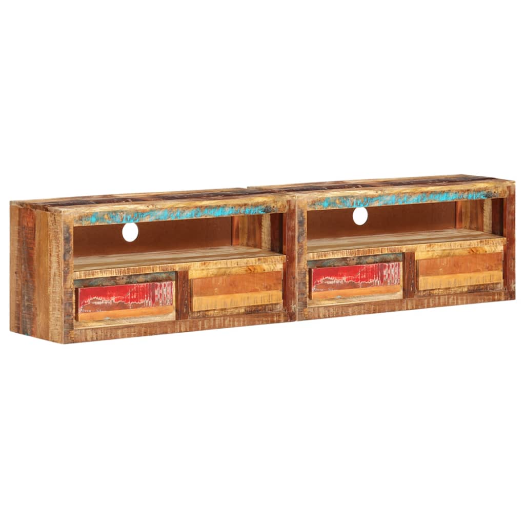vidaXL Tv-meubels 2 st 88x30x40 cm massief acaciahout