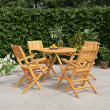 vidaXL 5-piece Garden Dining Set Solid Teak Wood