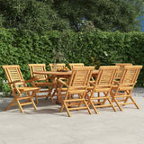 vidaXL Tuinstoelen inklapbaar 4 st 47x63x90 cm massief teakhout