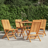 vidaXL Tuinstoelen 4 st inklapbaar 47x47x89 cm massief teakhout