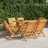vidaXL Tuinstoelen 4 st inklapbaar 47x47x89 cm massief teakhout