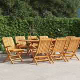 vidaXL Tuinstoelen 4 st inklapbaar 47x47x89 cm massief teakhout