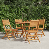 vidaXL Tuinstoelen inklapbaar 4 st 47x62x90 cm massief teakhout