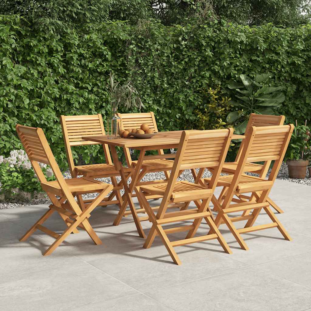 vidaXL Tuinstoelen inklapbaar 4 st 47x62x90 cm massief teakhout
