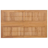 vidaXL Tuin Eettafel Set 7 pcs Bruin Massief Teakhout