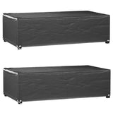 vidaXL Tuinmeubelhoezen poly rattan 2 st 4-persoons 113x113 cm