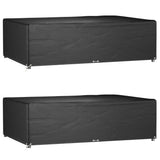 vidaXL Tuinmeubelhoezen poly rattan 2 st 4-persoons 113x113 cm