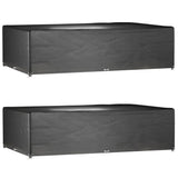 vidaXL Tuinmeubelhoezen poly rattan 2 st 4-persoons 113x113 cm