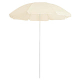 vidaXL Strandparasol 240 cm zandgeel