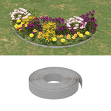 vidaXL Garden Edging 10 m 10 cm Polyethylene Grey