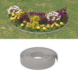 vidaXL Garden Edging 10 m 10 cm Polyethylene Grey