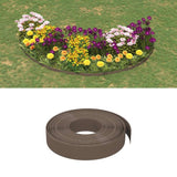vidaXL Garden Edging 10 m 10 cm Polyethylene Grey
