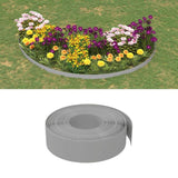 vidaXL Garden Edging 10 m 10 cm Polyethylene Grey