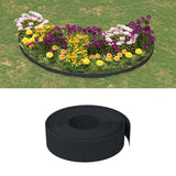 vidaXL Garden Edging 10 m 10 cm Polyethylene Grey