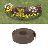 vidaXL Garden Edging 10 m 10 cm Polyethylene Grey