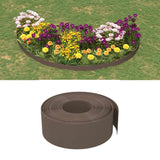 vidaXL Garden Edging 10 m 10 cm Polyethylene Grey