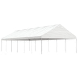 vidaXL Prieel met dak 4,46x5,88x3,75 m polyetheen wit