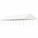 vidaXL Prieel met dak 4,46x5,88x3,75 m polyetheen wit