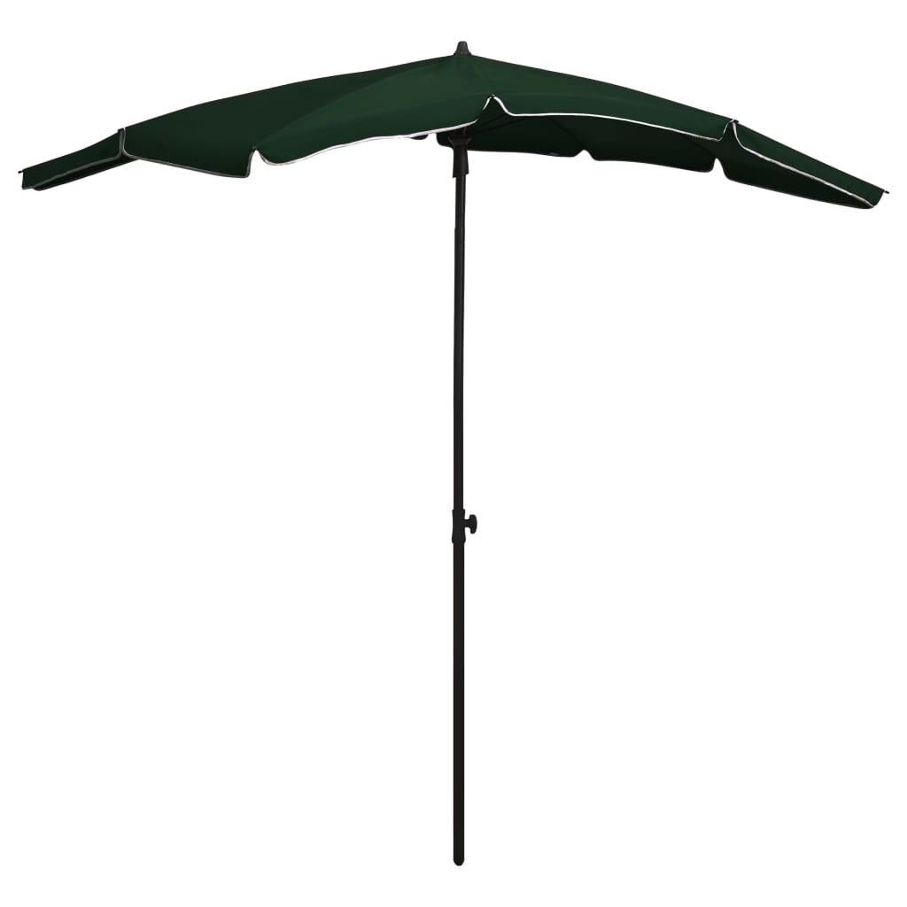 vidaXL Parasol met paal 200x130 cm zandkleurig