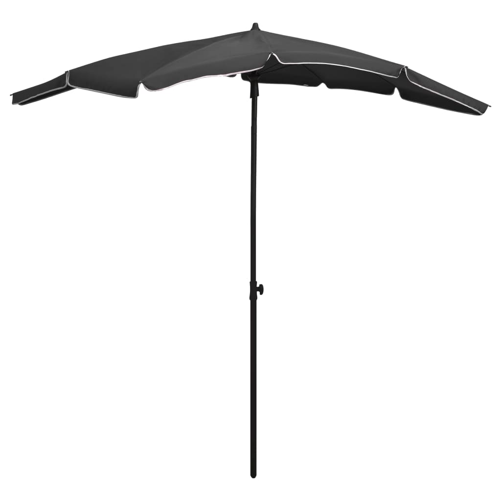 vidaXL Parasol met paal 200x130 cm zandkleurig