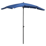 vidaXL Parasol met paal 200x130 cm zandkleurig