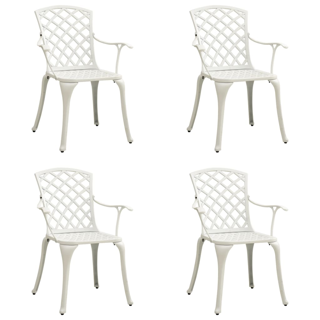 vidaXL Garden Chairs 2 pcs Cast Aluminum Bronze