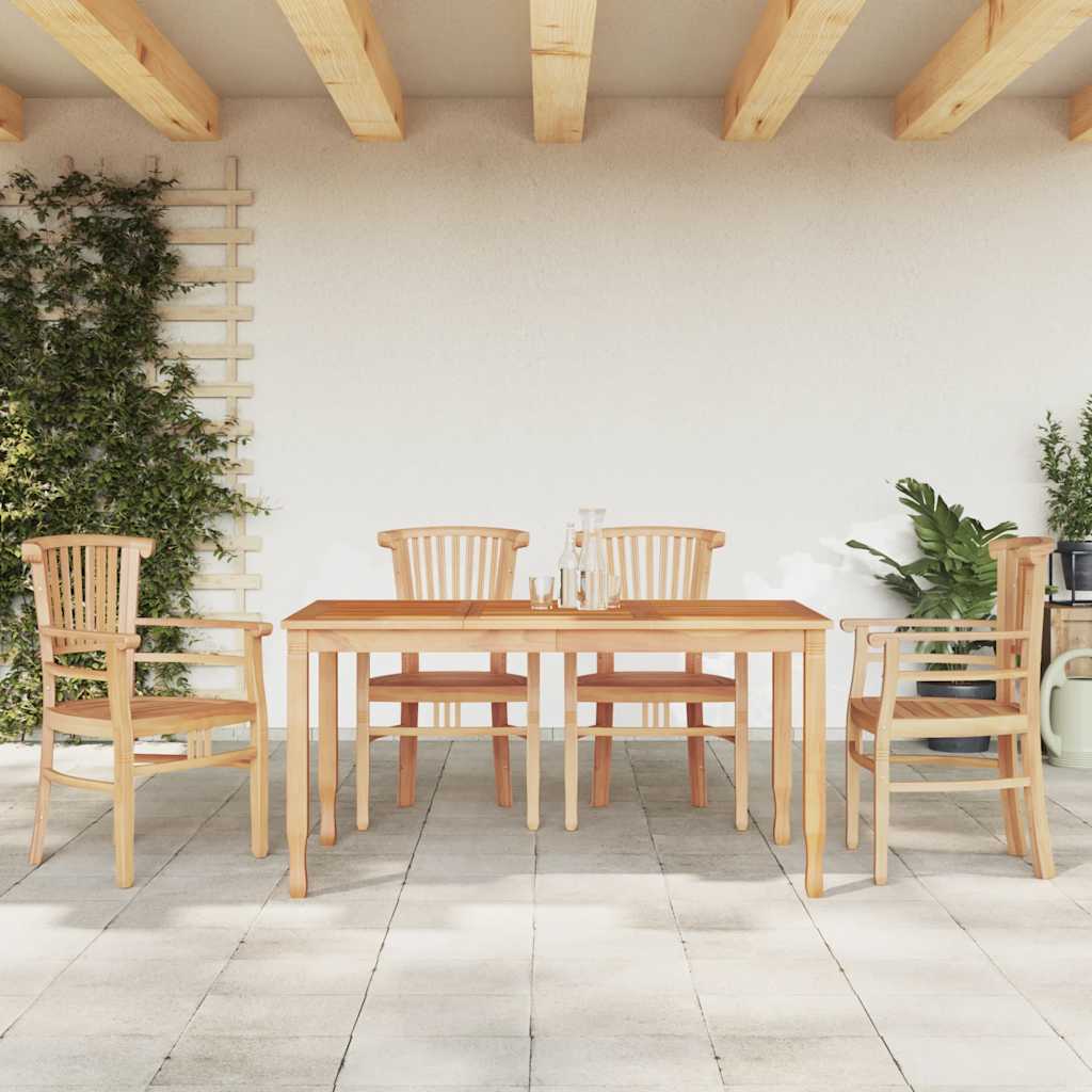 vidaXL 3-delige Tuinset massief teakhout