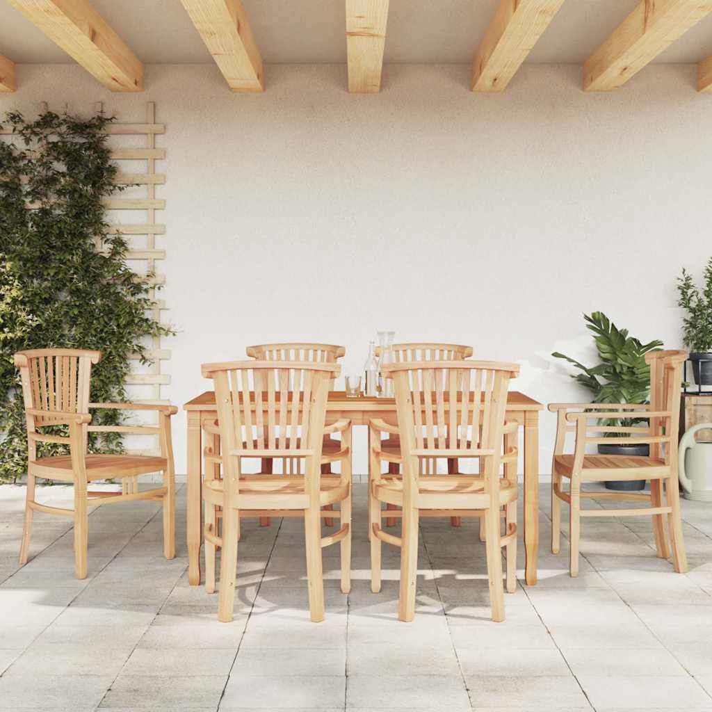 vidaXL 3-delige Tuinset massief teakhout