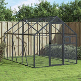 vidaXL Aviary 179x100x185 cm aluminium silver