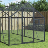 vidaXL Aviary 179x100x185 cm aluminium silver