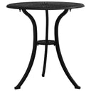 vidaXL Table de jardin 62x62x65 cm bronze en aluminium