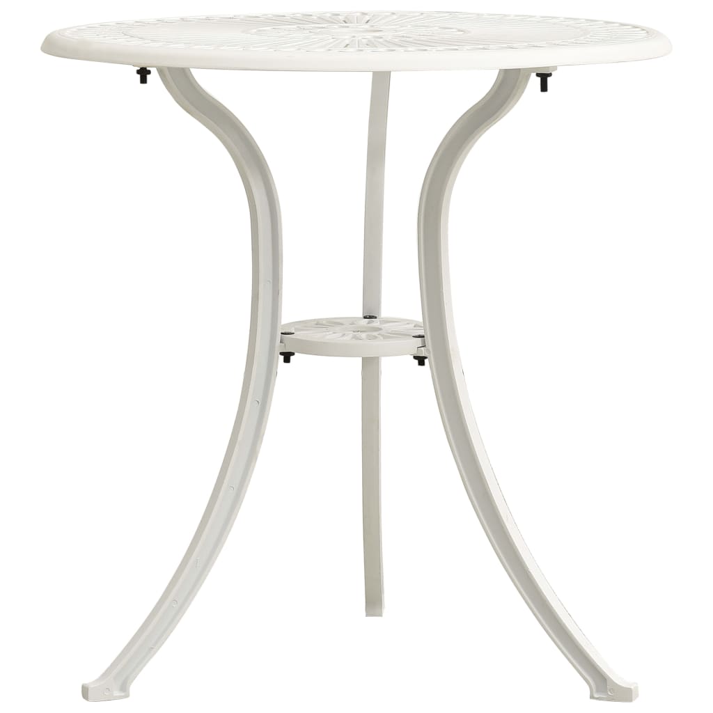 vidaXL Tuintafel 62x62x65 cm gietaluminium bronskleurig