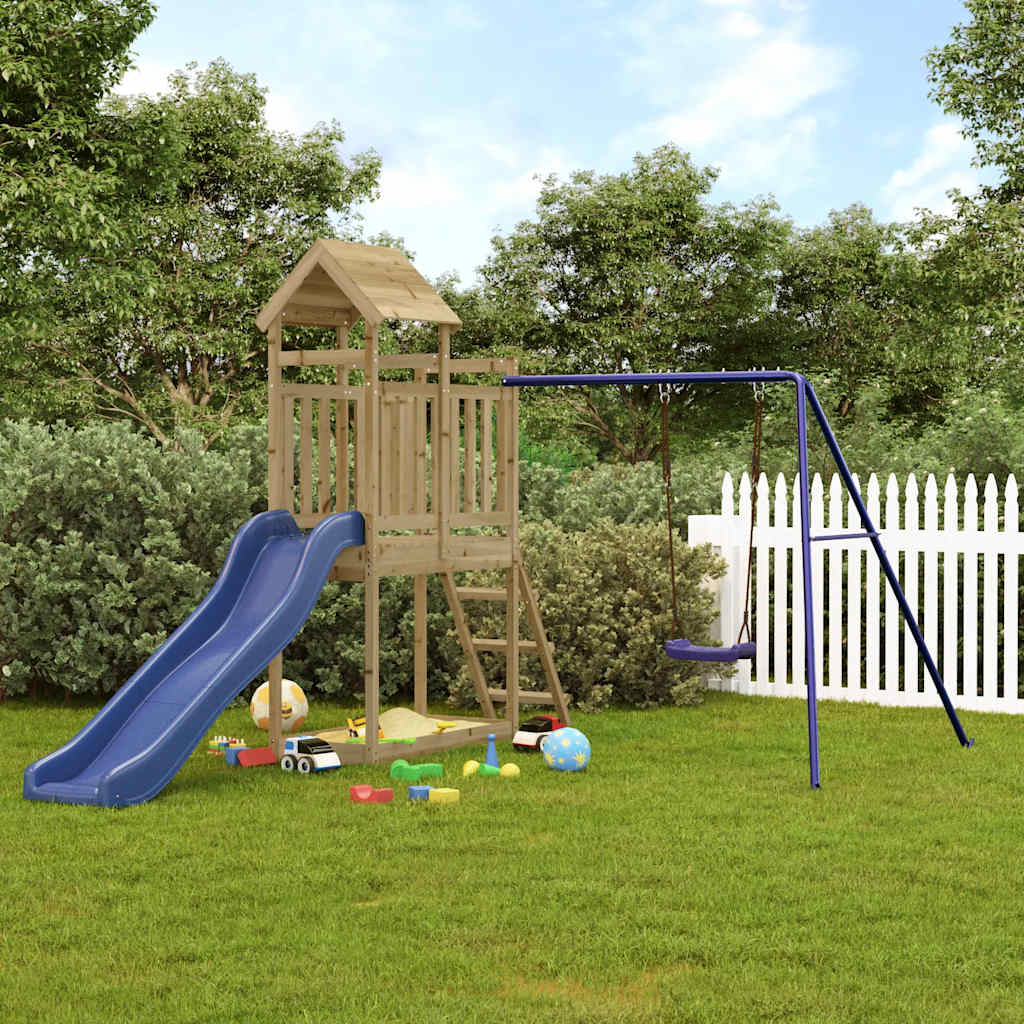 vidaXL Playhouse solid pine wood