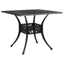 vidaXL Table de jardin 90x90x73 cm bronze en aluminium