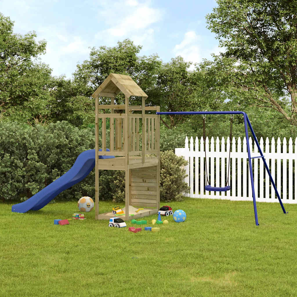 vidaXL Playhouse solid pine wood