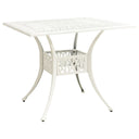vidaXL Table de jardin 90x90x73 cm bronze en aluminium