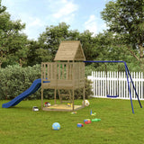 vidaXL Speelhuis massief grenenhout