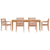 vidaXL Batavia Chairs 4 pcs with cushions solid teak wood