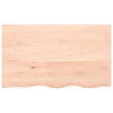 vidaXL Wastafelblad 40x30x2 cm onbehandeld massief hout