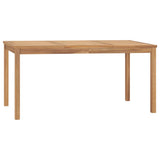 vidaXL Tuintafel 140x80x77 cm massief teakhout