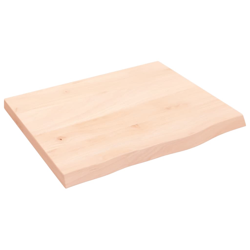 vidaXL Tafelblad 60x40x2 cm onbehandeld massief eikenhout