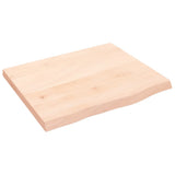 vidaXL Tafelblad 60x40x2 cm onbehandeld massief eikenhout