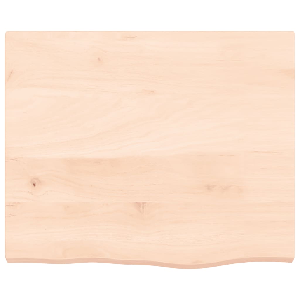 vidaXL Tafelblad 60x40x2 cm onbehandeld massief eikenhout